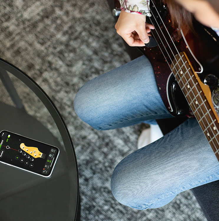 online bass tuner with mic