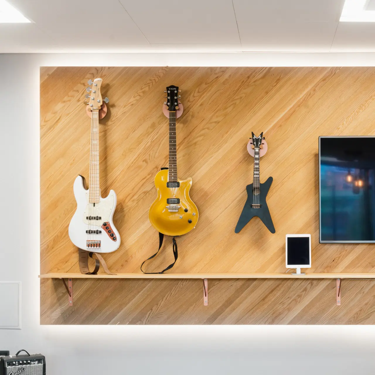 The Yousician office stage and studio